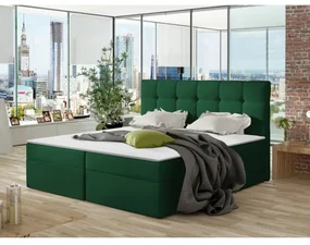 Manželská posteľ Boxspring Kennedy (160x200) (Kronos 19). Vlastná spoľahlivá doprava až k Vám domov. 1060791