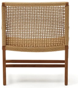 Drevené záhradné kreslo v prírodnej farbe Sabolla - Kave Home