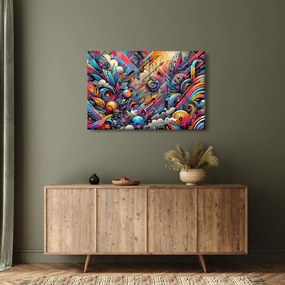 Obraz - Pestrofarebné graffiti (90x60 cm)
