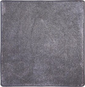 Vopi, Kusový koberec Laguna tmavo šedá štvorec, 120x120, šedá, obývacia izba