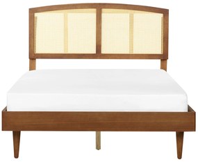 Drevená posteľ 140 x 200 cm svetlé drevo VARZY Beliani