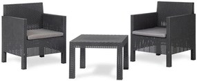 PENELOPE 2 SEATER záhradný plastový set - grafit