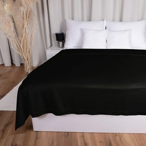 Biante Zamatový prehoz na posteľ Velvet Prémium SVP-041 Čierny Na mieru
