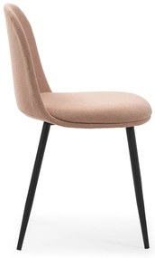 Svetloružové jedálenské stoličky v súprave 4 ks Malila – Marckeric