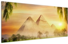 Obraz - Pyramídy (120x50 cm)