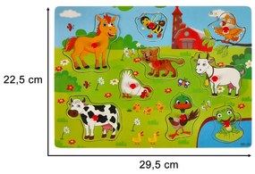 IKO Drevené puzzle - Zvieratká