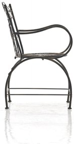 Kovová stolička Sheela s područkami - Bronzová