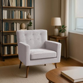 Kreslo Kioni látka cord - krémová