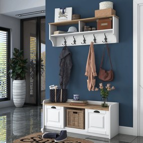 Predsieňová stena P2 - 1636 - Walnut