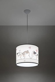 Biele detské svietidlo Puss – Sollux