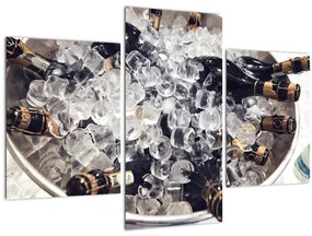 Obraz - šampanské v ľade (90x60 cm)