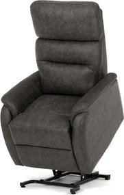 Polohovacie kreslo čierne, elektrické TV-L8904 BK3