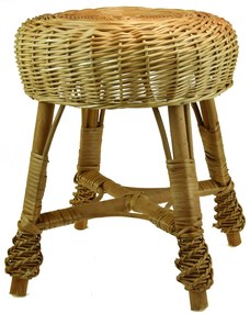 Prútený taburet Rozmery (cm): průměr 27, v. 29