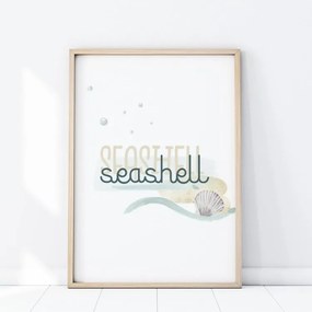 lovel.sk Plagát Ocean - Nápis Seashell P395