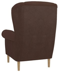 Tmavohnedé kreslo ušiak Swan – Ropez