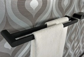 Erga Futura, sklenená polička 540 mm, čierna matná, ERG-02957
