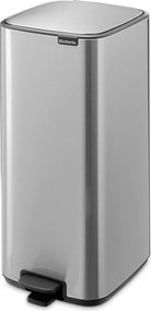 Pedálový oceľový odpadkový kôš v matne striebornej farbe 30 l Bo – Brabantia