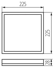 Kanlux 31507 - LED Kúpeľňové stropné svietidlo AZPO LED/12,3W/230V IP54 čierna