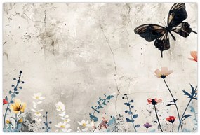 Obraz - Lúka v betóne (90x60 cm)