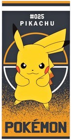 Plážová osuška Pokémon Pikachu 025 - 100% bavlna - 70 x 140 cm