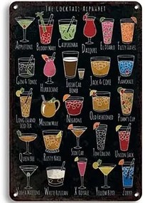Ceduľa Mix drink menu