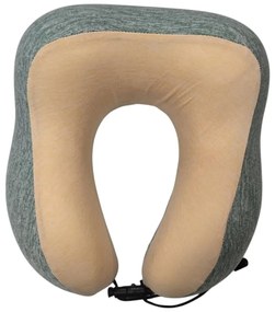 Cestovný vankúš na krk z pamäťovej peny REDOX GREEN and SKIN 30x6 cm