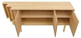 Komoda v dekore duba v prírodnej farbe 189x65x44 cm Shift – Woodman
