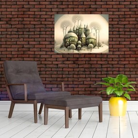 Obraz - Rozprávkové chalúpky (70x50 cm)