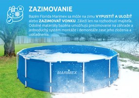 Marimex | Bazén Marimex Florida 3,05x0,91 m s pieskovou filtráciou | 19900115