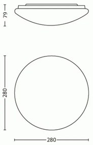 Philips 31801/31/EO - LED stropné svietidlo MYLIVING SUEDE LED/9,6W/230V