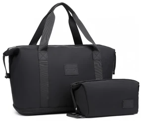 Konofactory Čierna sada 2 príručných tašiek do lietadla "Duo" - M (35l)