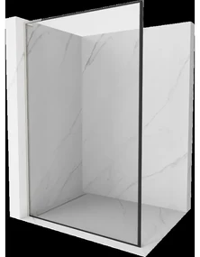 Mexen Kioto L zástěna sprchová Walk-in 50 x 200 cm, černý vzor, kartáčovaný nikl - 800-050-103-97-70