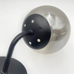 Brilagi - Nástenné svietidlo MALIVA 1xE14/15W/230V čierne/dymové