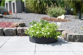 Miska na dekorácie CIRCULO, sklolaminát, Ø 40 cm, antracit