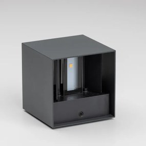 Brilagi - LED Vonkajšie nástenné svietidlo CUBE LED/6W/230V antracit IP54