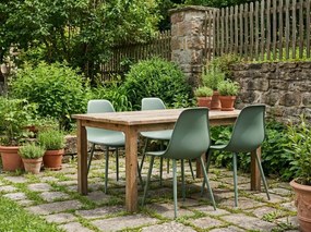 Jedálenská stolička OSAKA plastová, šalviovo zelená