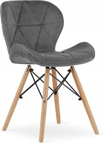 Jedálenská zostava TODI 80cm okrúhly stolový set čierny a 2 stoličky LAGO sivé + 2 stoličky LAGO sivé  ZADARMO