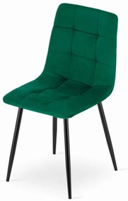Set jedálenských stoličiek KARA tmavo zelené (4ks)