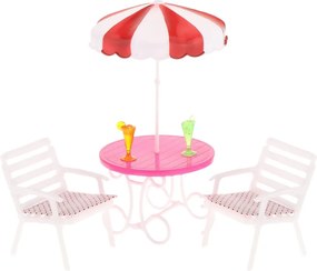 LEAN Toys Letovisko Set pre bábiky Bazén Šmykľavka Lehátka Dáždnik