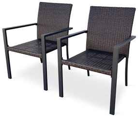 Záhradná ratanová stolička Wicker Pat 2 ks