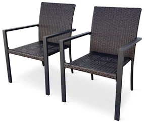 Záhradná ratanová stolička Wicker Pat 2 ks