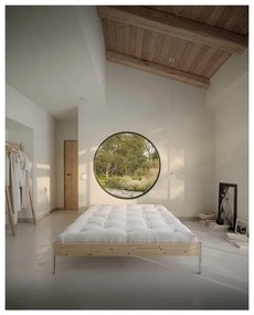 Dvojlôžková posteľ z borovicového dreva bez čela s roštom 160x200 cm v prírodnej farbe Core – Karup Design