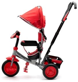 BABY MIX Detská trojkolka so svetlami Baby Mix Lux Trike modrá