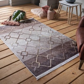 Moderný škandinávsky koberec hnedej farby Šírka: 120 cm | Dĺžka: 180 cm