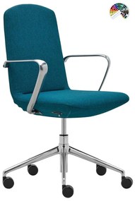 RIM Dizajnové kancelárske kreslo LINNA LN 3110 3111 čalúnenie FAME, STEP, OCEANIC, CRISP