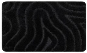 Kúpeľňový koberček SUPREME WAVES vlny, čierny
