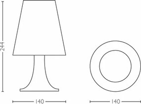 Philips 71795/30/P0 - LED Detská stolná lampa DISNEY STAR WARS 1xLED/2,3W/230V