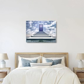 Sklenený obraz - Cesta do inej dimenzie (70x50 cm)