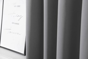 Svetlosivý záves OXFORD 140x270 cm Zavesenie: Riasiaca páska