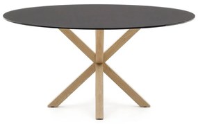 Okrúhly jedálenský stôl so sklenenou doskou ø 150 cm Argo – Kave Home